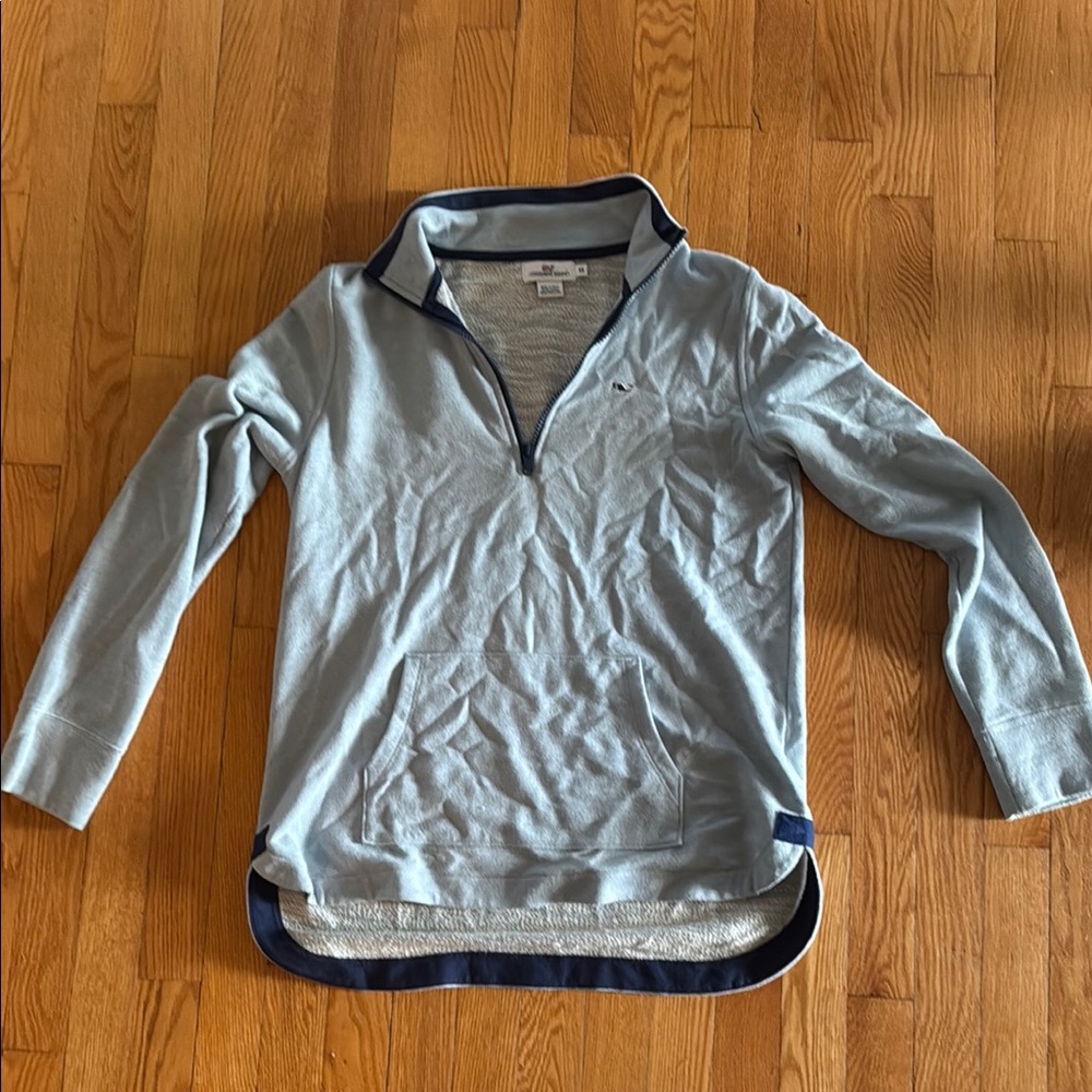 Vineyard Vines Blue Quarter-Zip Sweatshirt
